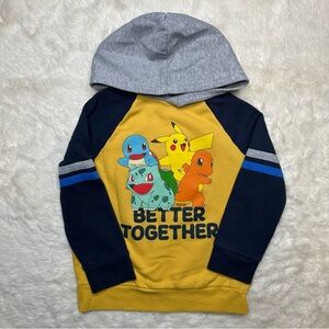 Jumping Beans Hoodie Pokémon Yellow & Grey Size 6